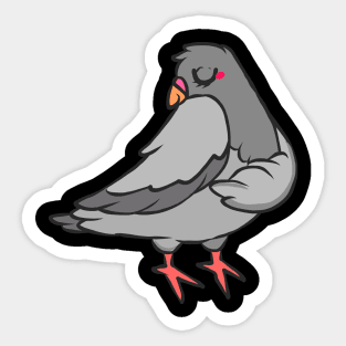 Dove peace faithful white gray bird love Sticker